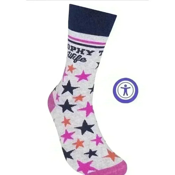 New Funatic - Trophy Wife Socks Funny Spouse Anniversary Marriage Her - Picture 4 of 5